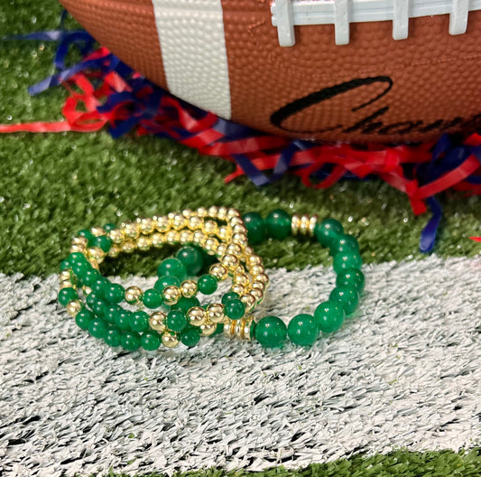 Touchdown Bracelet Stack - Green