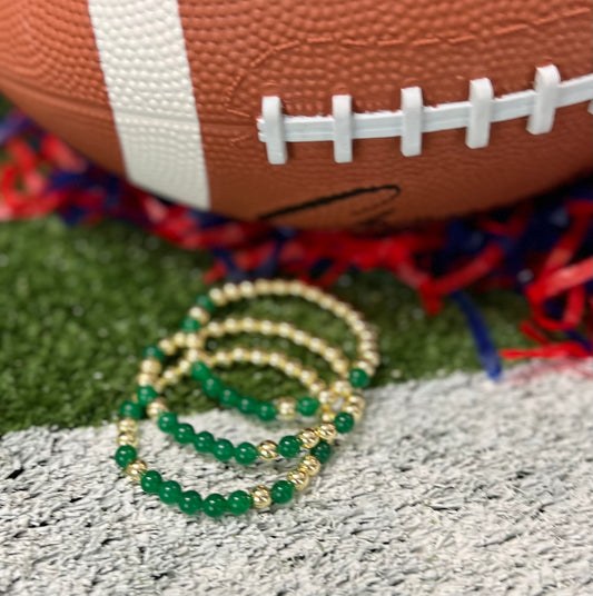 First Down Bracelet Stack - Green