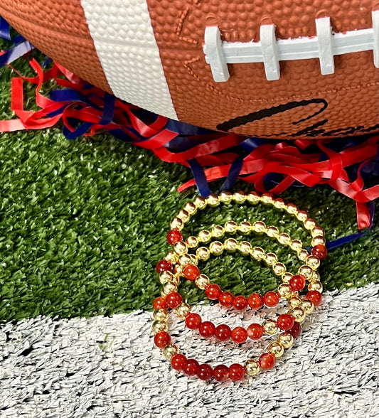 First Down Bracelet Stack - Burnt Orange