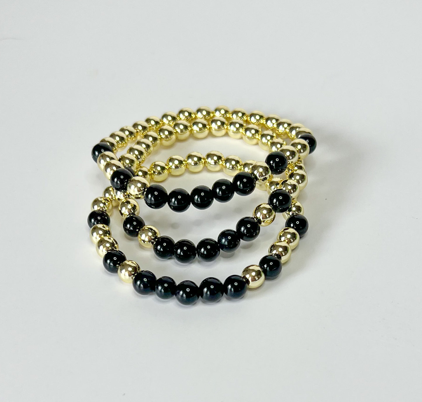 Field Goal Stacking Bracelet - Black