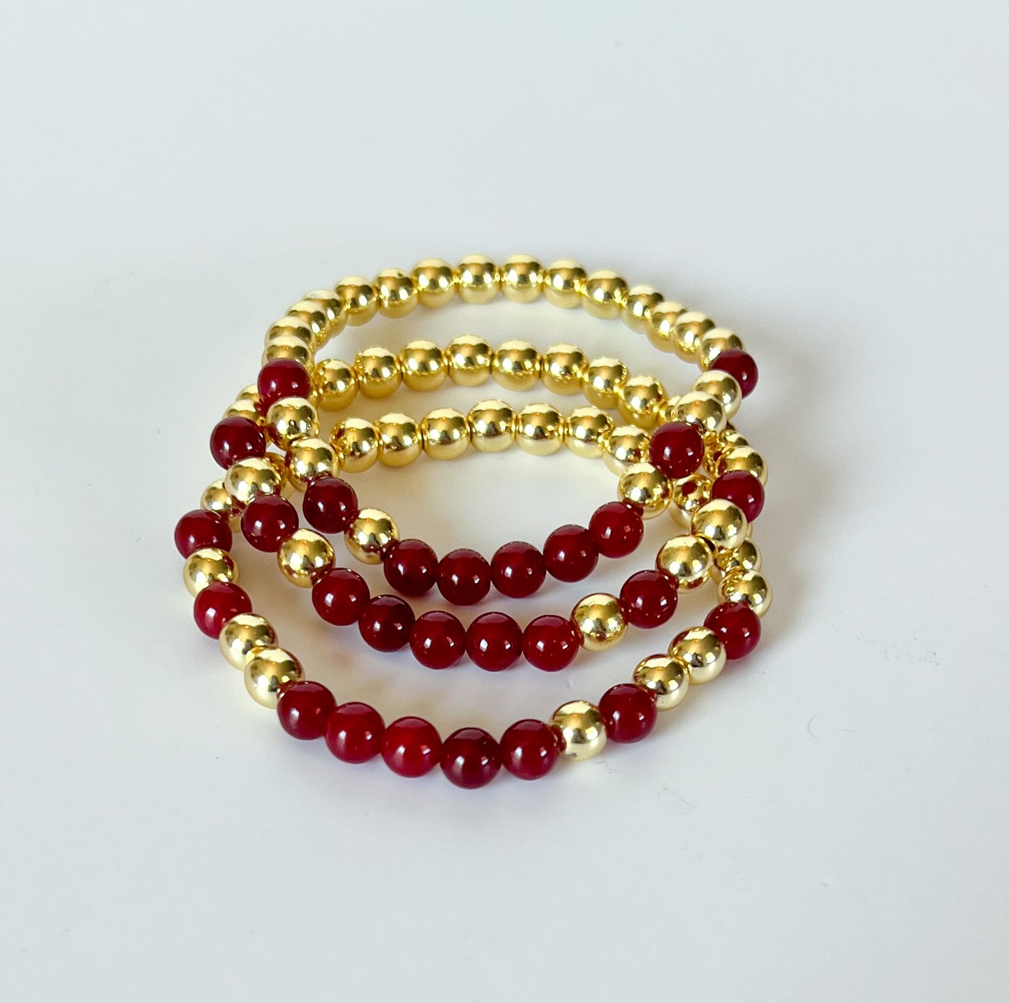 Crimson Bracelet Stack