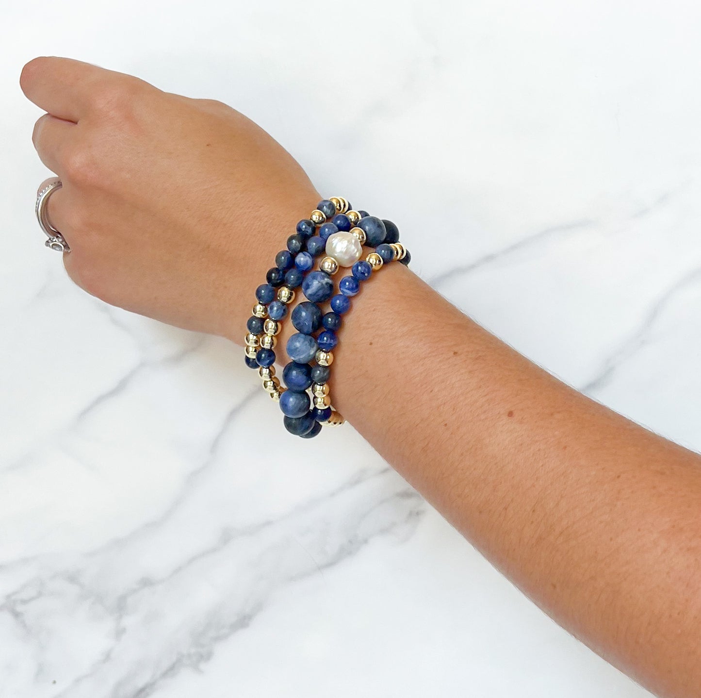 Cathering Stacking Bracelet  - Nantucket Navy