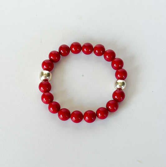 Red Galentine Stacking Bracelet