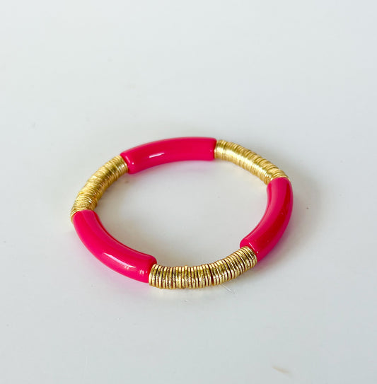 Mini Pink Barrel Bracelet