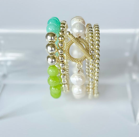 Pearl Spa Bracelet Stack